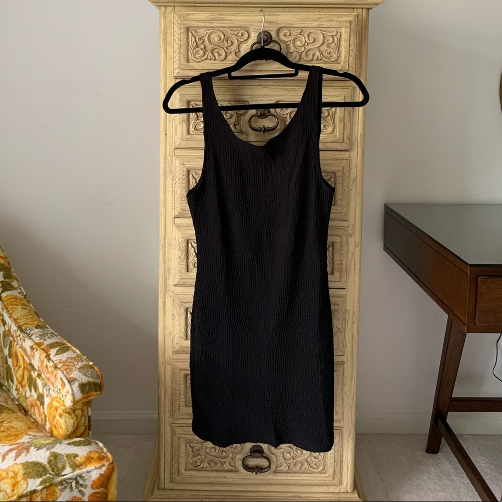 Black mini dress